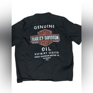 Harley Davidson Shirt Genuine Oil Big Back Logo Milwaukee USA size 3xl